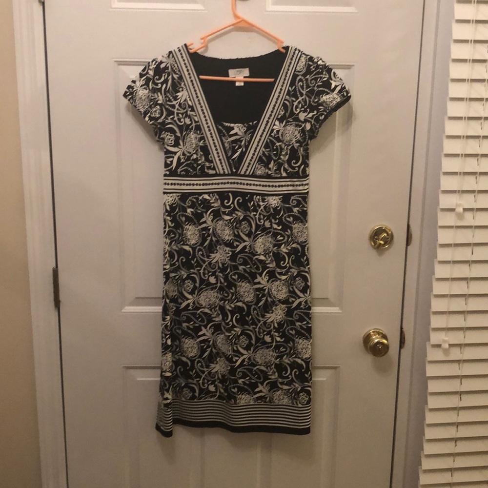 Black & White Floral Dress